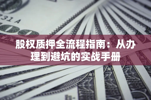 武汉股权质押全流程指南：从办理到避坑的实战手册
