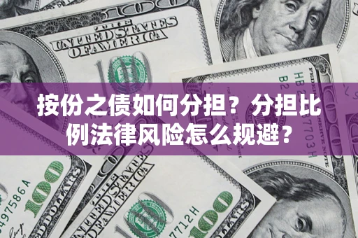 武汉按份之债如何分担？分担比例法律风险怎么规避？