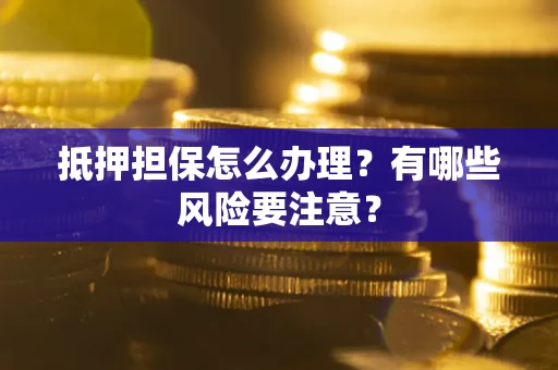 武汉抵押担保怎么办理？有哪些风险要注意？