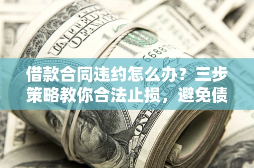 武汉借款合同违约怎么办？三步策略教你合法止损，避免债务危机升级