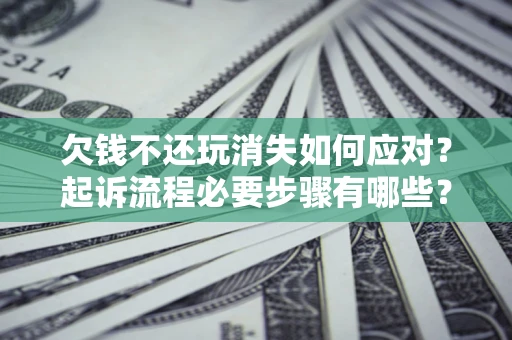 武汉欠钱不还玩消失如何应对？起诉流程必要步骤有哪些？